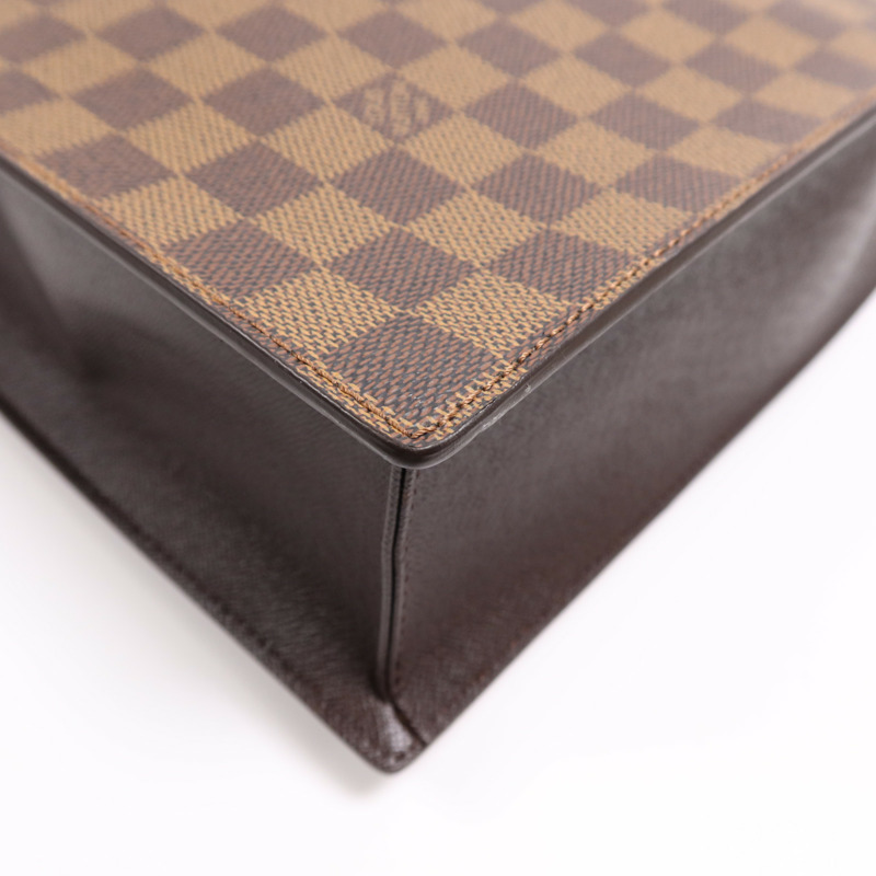 LOUIS VUITTON Damier Venice PM金扣手挽袋-5