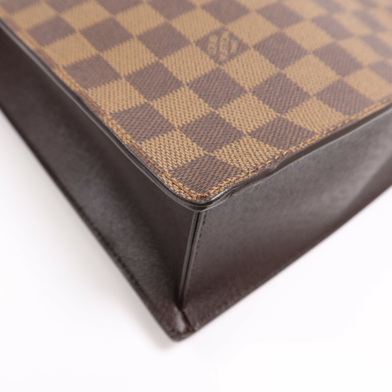 LOUIS VUITTON Damier Venice PM金扣手挽袋-7