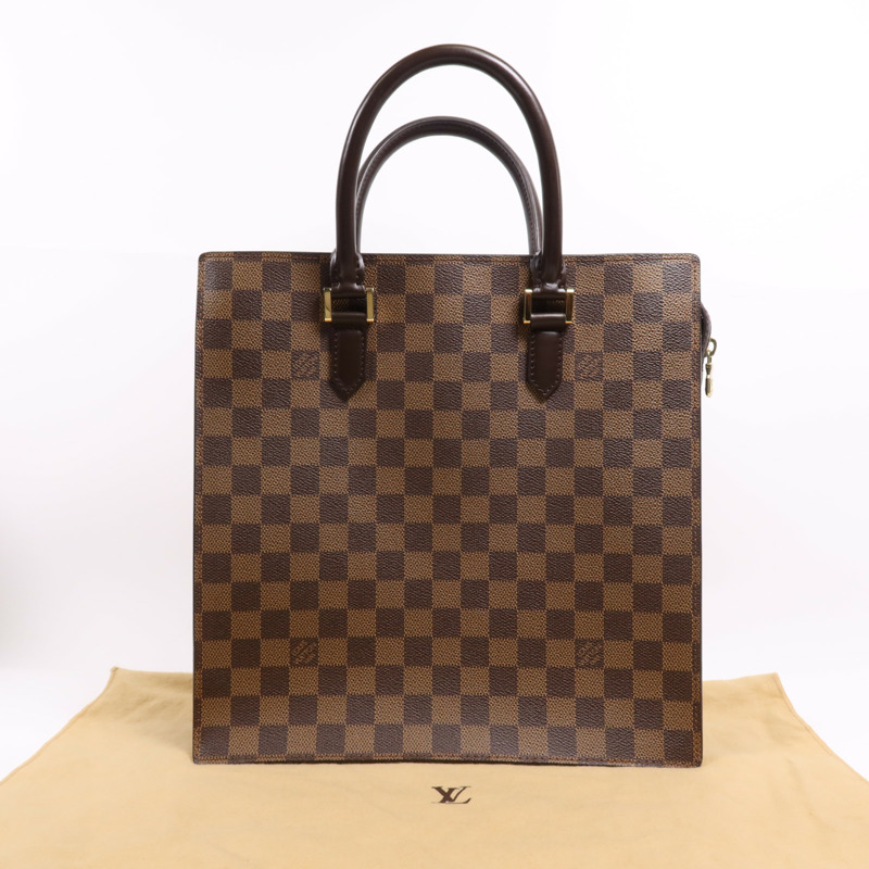 LOUIS VUITTON Damier Venice PM金扣手挽袋-14