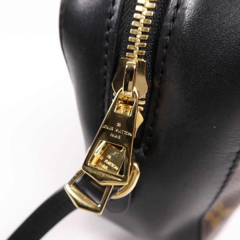 LOUIS VUITTON Monogram Saintonge金扣手挽袋棕色-13