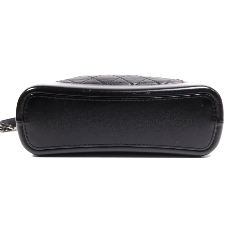 CHANEL 牛皮皮革Gabrielle Medium鏈帶肩背袋-3