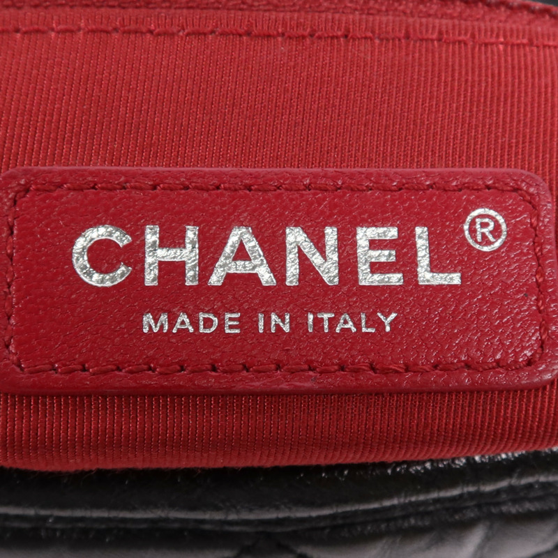 CHANEL 牛皮皮革Gabrielle Medium鏈帶肩背袋-5