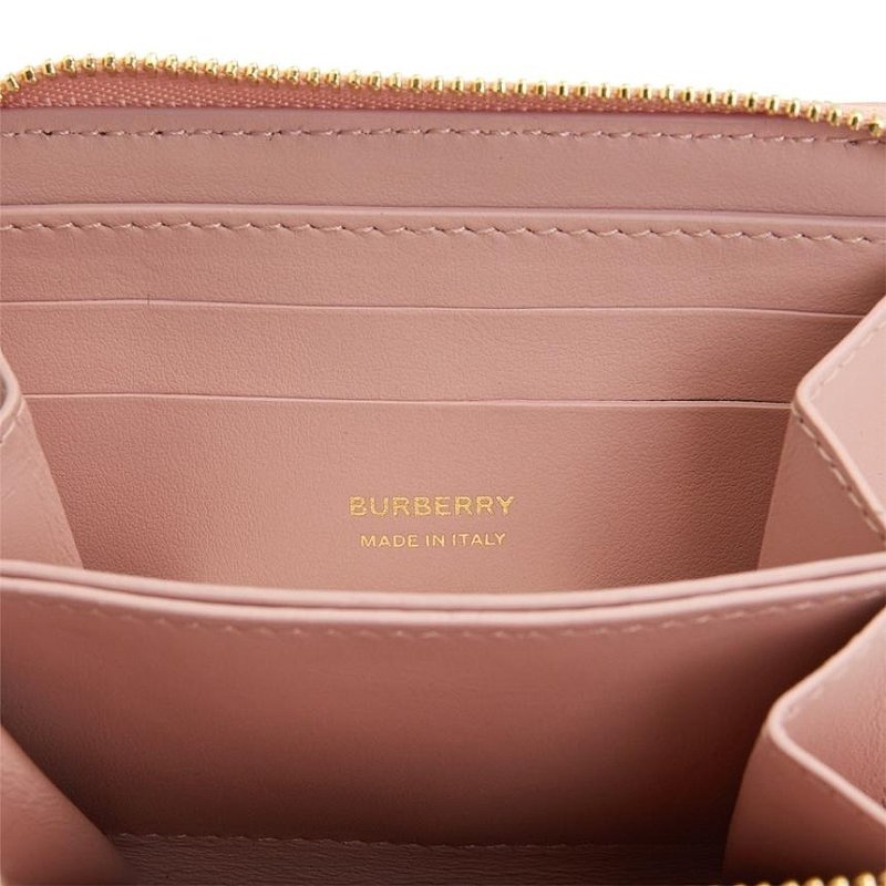 💎Han's house精品服飾💎Burberry TB 小羊皮 零錢 卡包 卡夾 14.X14.5CM 義大利製-1