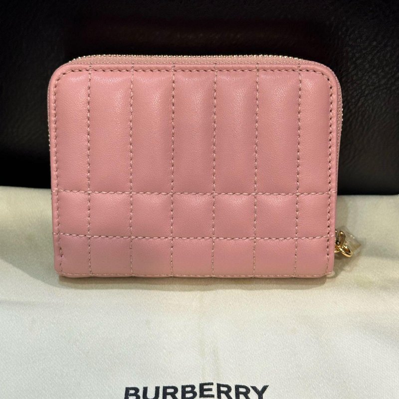 💎Han's house精品服飾💎Burberry TB 小羊皮 零錢 卡包 卡夾 14.X14.5CM 義大利製-7