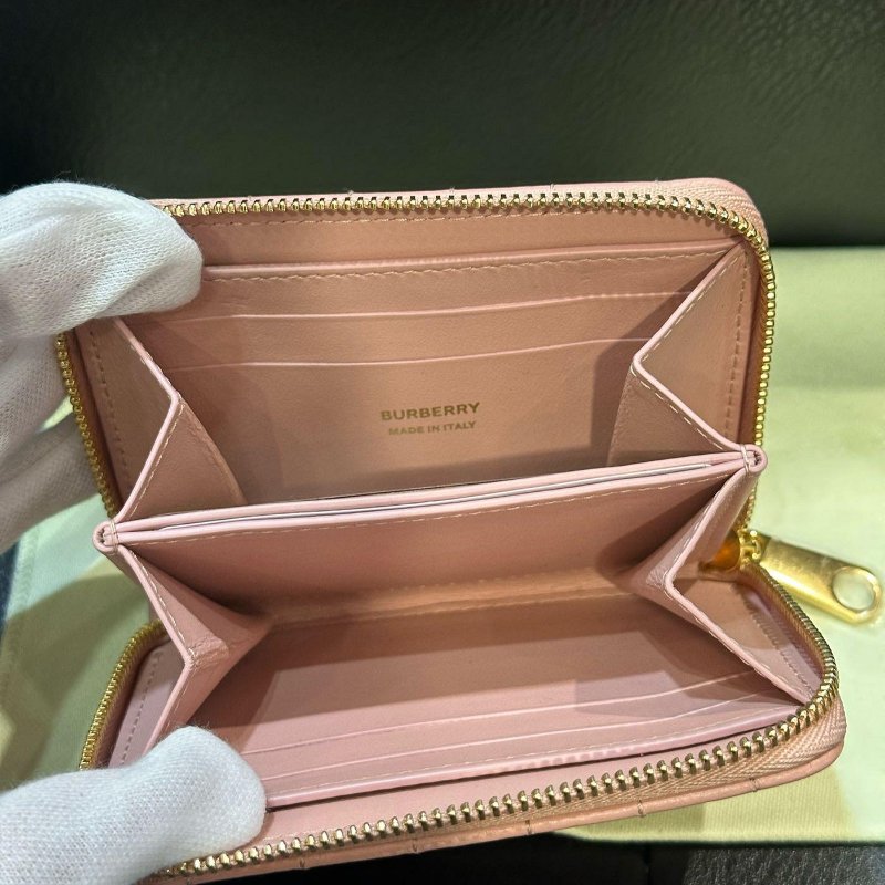 💎Han's house精品服飾💎Burberry TB 小羊皮 零錢 卡包 卡夾 14.X14.5CM 義大利製-8