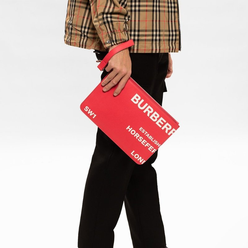 💎Han's house精品服飾💎Burberry LOGO 小牛皮 手拿包-4