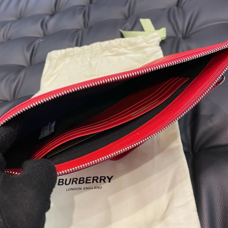 💎Han's house精品服飾💎Burberry LOGO 小牛皮 手拿包-7