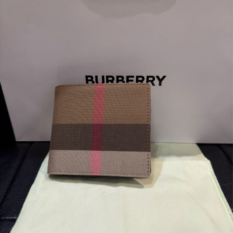 💎Han's house精品服飾💎BURBERRY 格紋 短夾  零錢袋 現貨-0