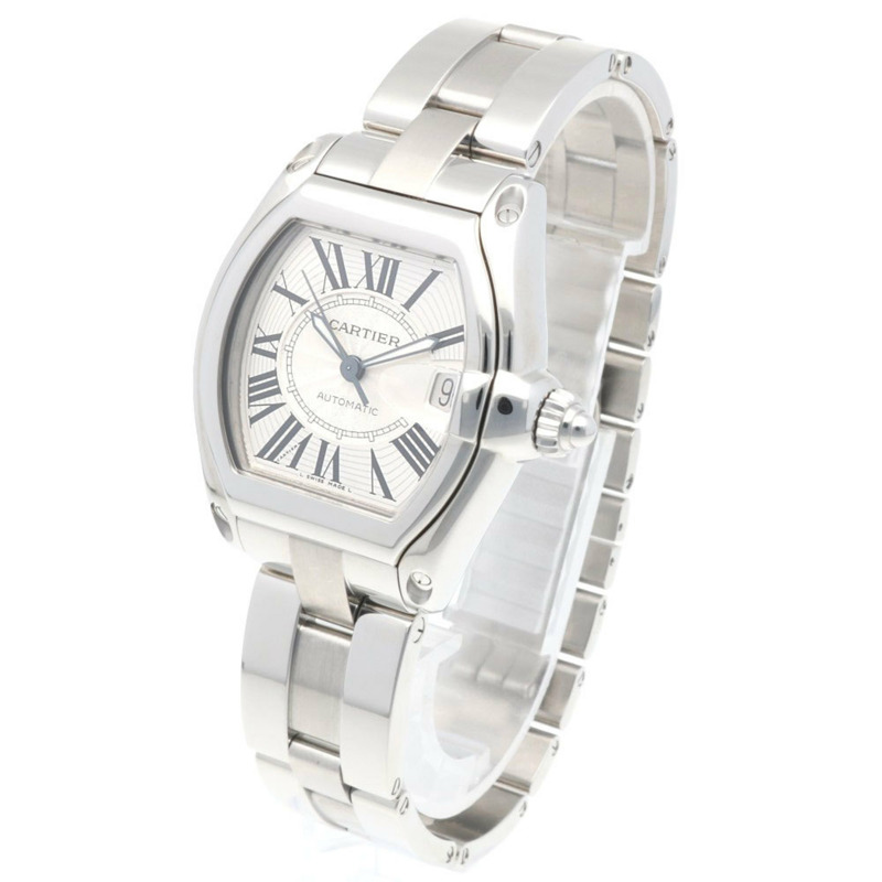 Cartier Roadster LM 腕錶,不鏽鋼,W62025V3 (2510),自動上鍊,已檢修和重新加工,男士,卡地亞-2