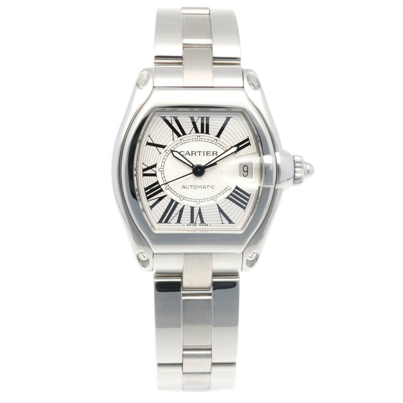 Cartier Roadster LM 腕錶,不鏽鋼,W62025V3 (2510),自動上鍊,已檢修和重新加工,男士,卡地亞-7