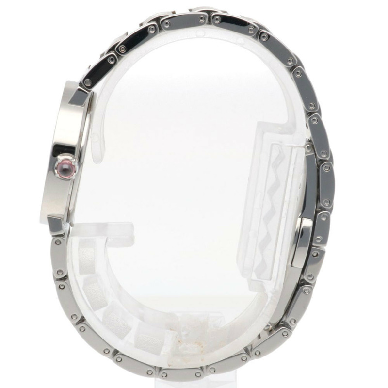 寶格麗手錶 BBL26S 不鏽鋼石英女款 BVLGARI 白色貝殼面翻新-3