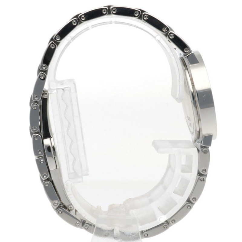 寶格麗手錶 BBL26S 不鏽鋼石英女款 BVLGARI 白色貝殼面翻新-6