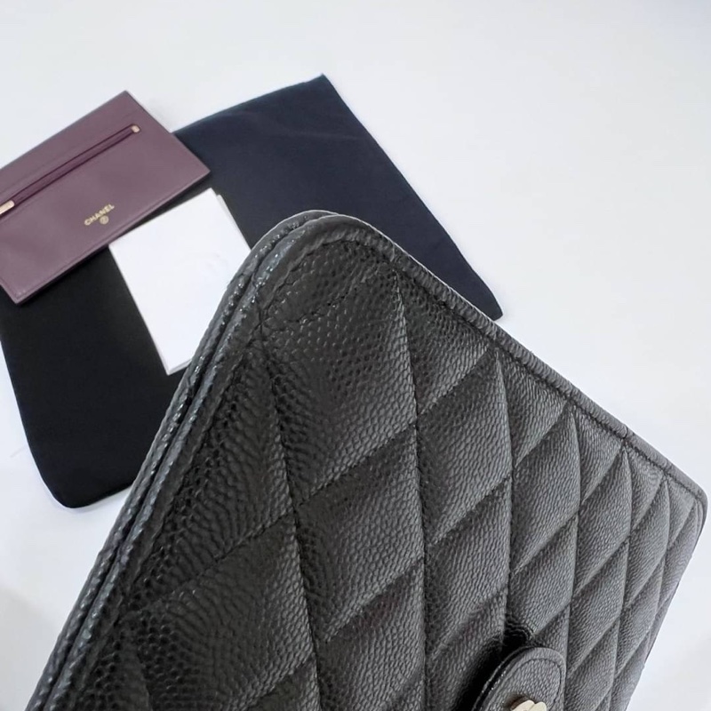 chanel 香奈兒 荔枝牛皮 皮夾 卡夾 長夾 錢包 錢夾 woc 手拿包 晚宴包-7