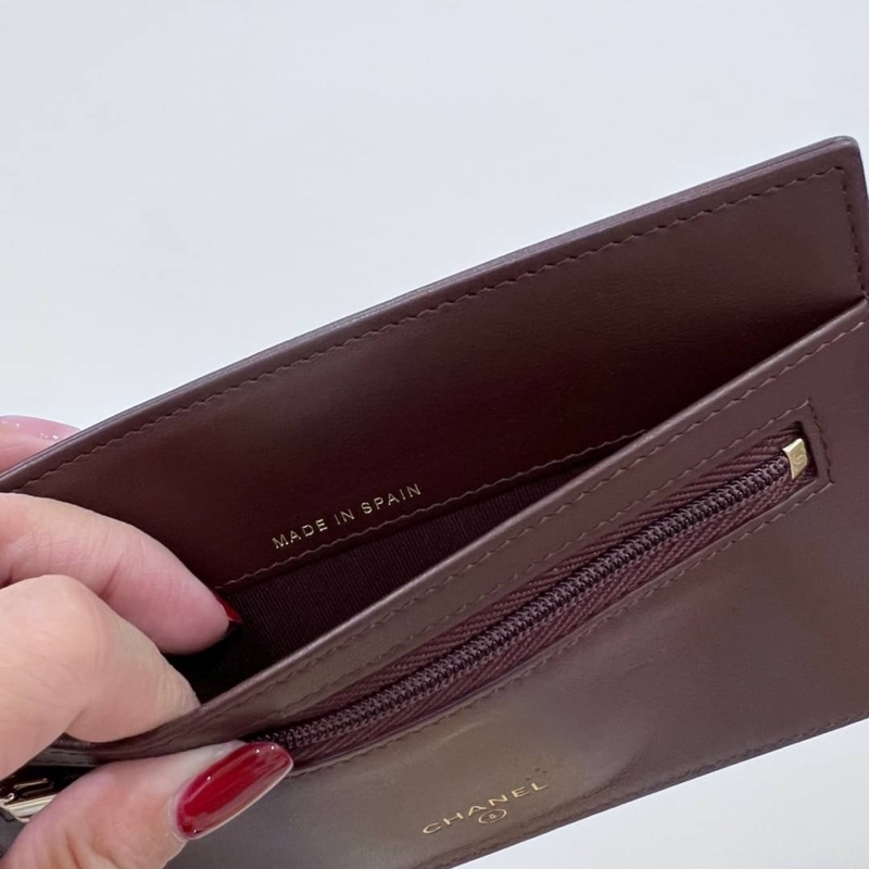 chanel 香奈兒 荔枝牛皮 皮夾 卡夾 長夾 錢包 錢夾 woc 手拿包 晚宴包-11
