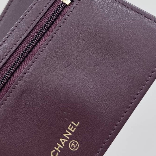 chanel 香奈兒 荔枝牛皮 皮夾 卡夾 長夾 錢包 錢夾 woc 手拿包 晚宴包-14