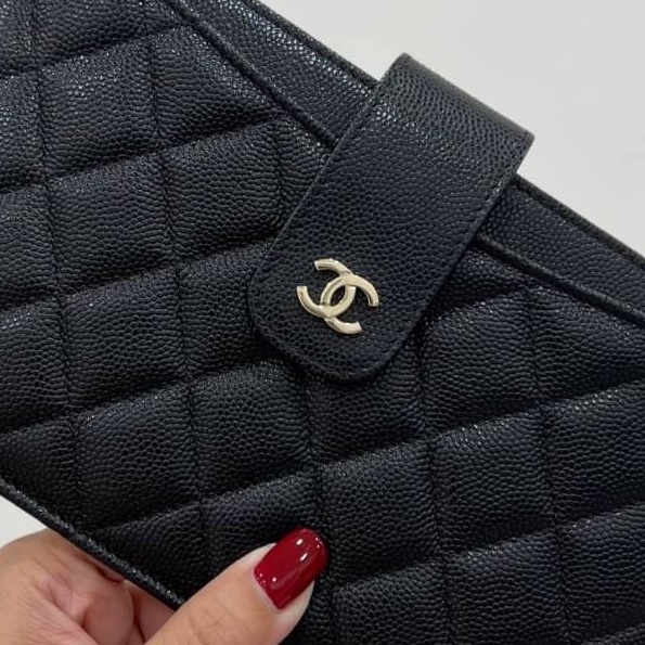 chanel 香奈兒 荔枝牛皮 皮夾 卡夾 長夾 錢包 錢夾 woc 手拿包 晚宴包-17