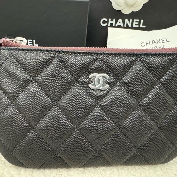 全新 Chanel 一字拉鍊零錢包-7