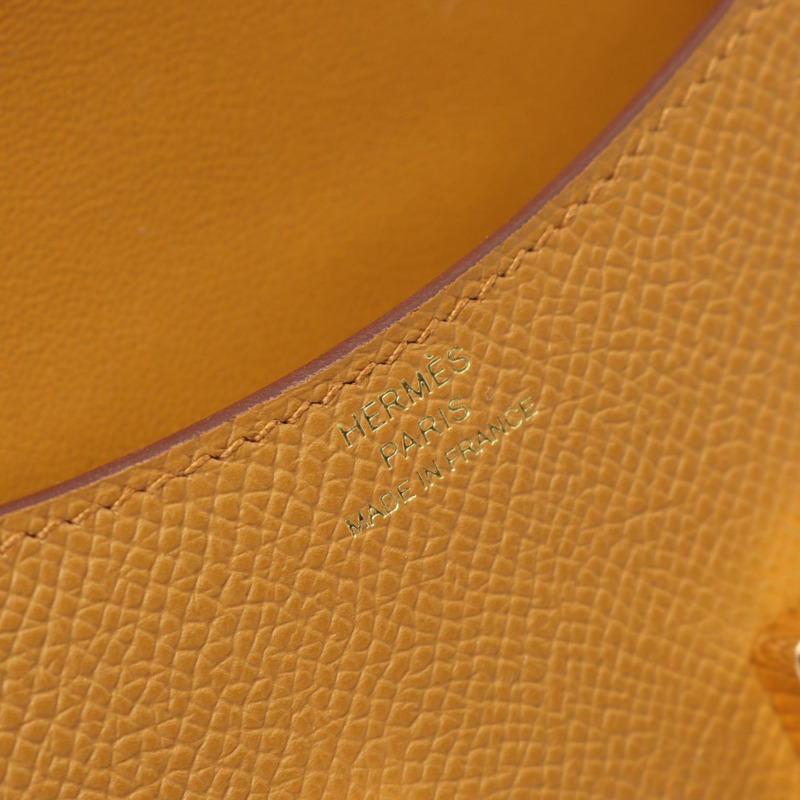 HERMES Constance Slim 雙折皮夾 B 款 Epsom Sesame GHW-3