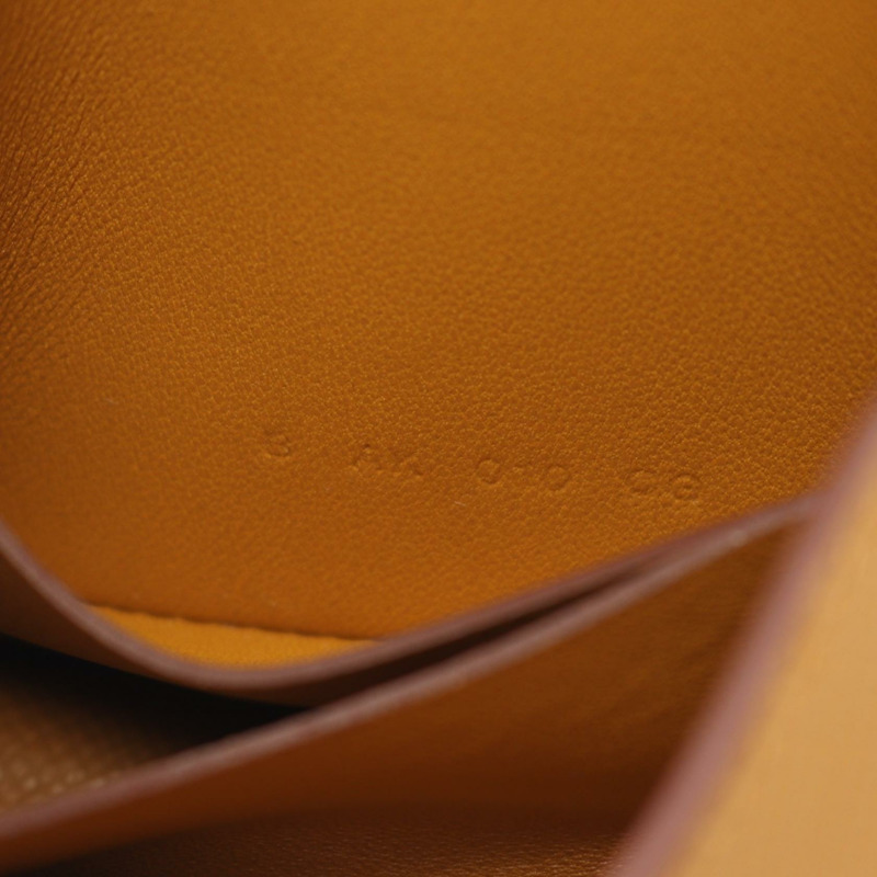 HERMES Constance Slim 雙折皮夾 B 款 Epsom Sesame GHW-4