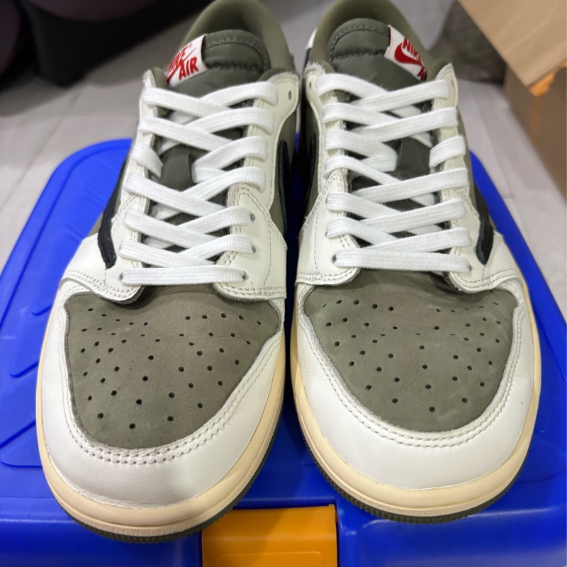 橄欖綠倒勾鞋 Travis Scott x Air Jordan 1 Low OG Reverse Olive-6