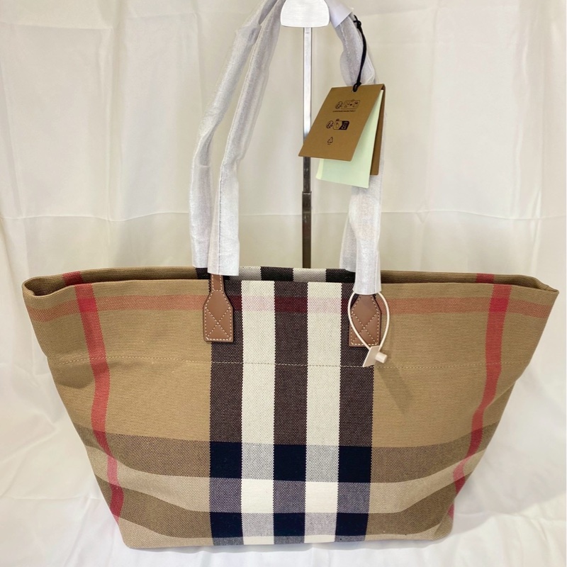 Burberry 帆布大托特-0