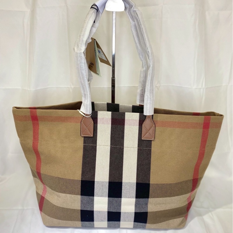 Burberry 帆布大托特-7
