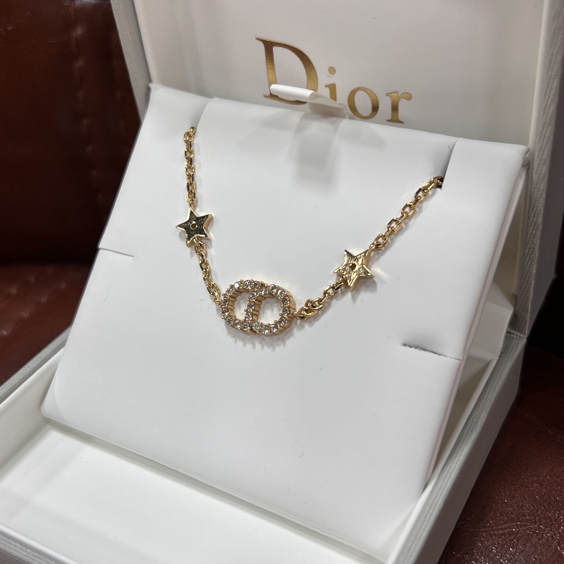 Dior 迪奧 Clair D Lune 金色滿鑽CD星星手鍊 點綴精製 非常閃亮-2