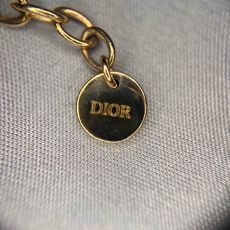 Dior 迪奧 Clair D Lune 金色滿鑽CD星星手鍊 點綴精製 非常閃亮-5