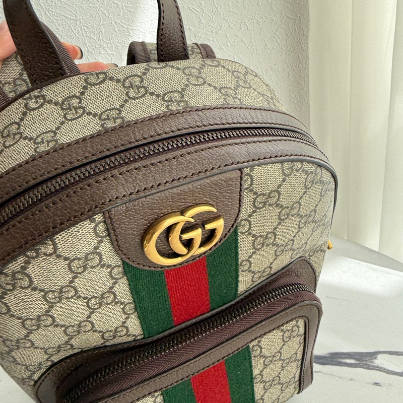 Gucci pvc紅綠後背包✨-12