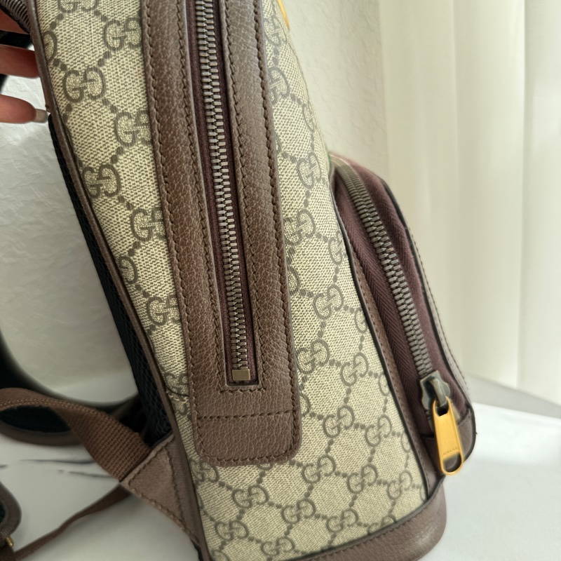 Gucci pvc紅綠後背包✨-16