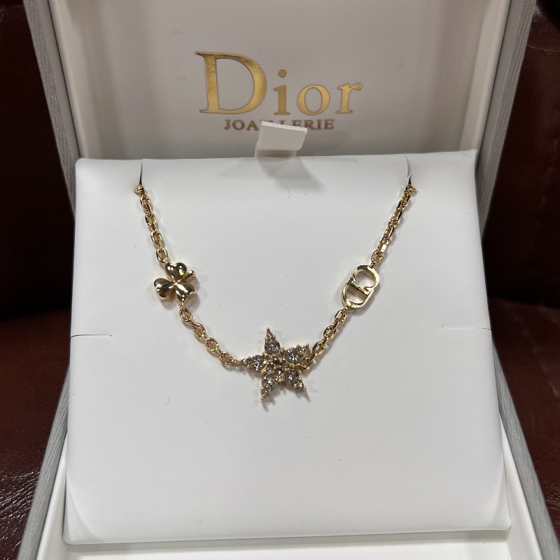 Dior 迪奧 Clair D Lune 星星三葉草CD手鏈 金色滿鑽 超級閃亮-0
