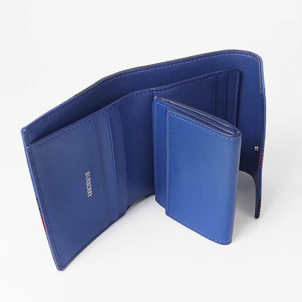 💎Han's house精品服飾💎BURBERRY 格紋 羊皮 二折 短夾 現貨 原價20000-3