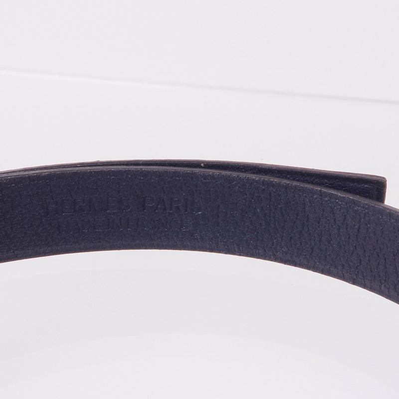 HERMES Swift皮革A to Z Bracelet銀扣手帶-8