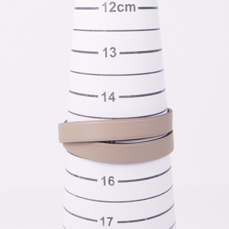 HERMES Swift皮革A to Z Bracelet銀扣手帶-13