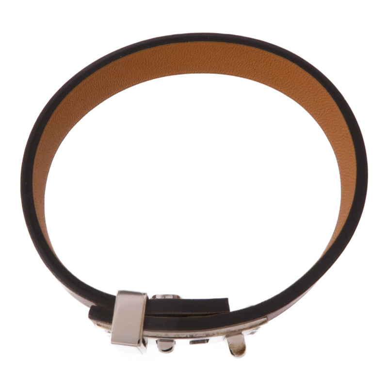 HERMES Swift皮革Mini Dog Bracelet銀扣手帶-3