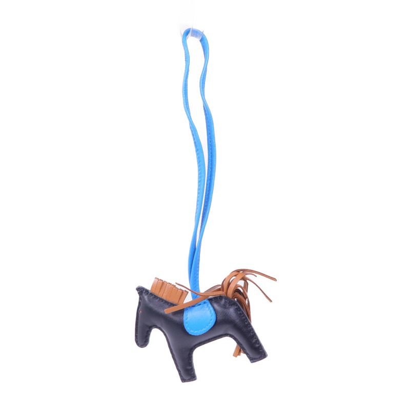 HERMES Milo皮革Rodeo PM掛飾-7