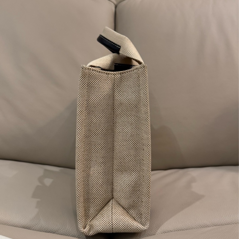 Chloe 經典 woody bag/托特包/深藍配米色/小號/95新美品-4