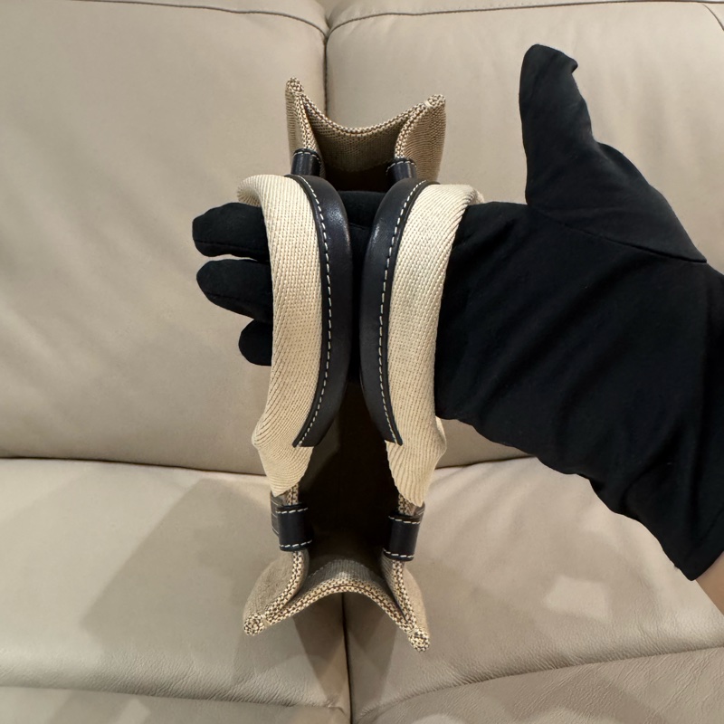 Chloe 經典 woody bag/托特包/深藍配米色/小號/95新美品-5