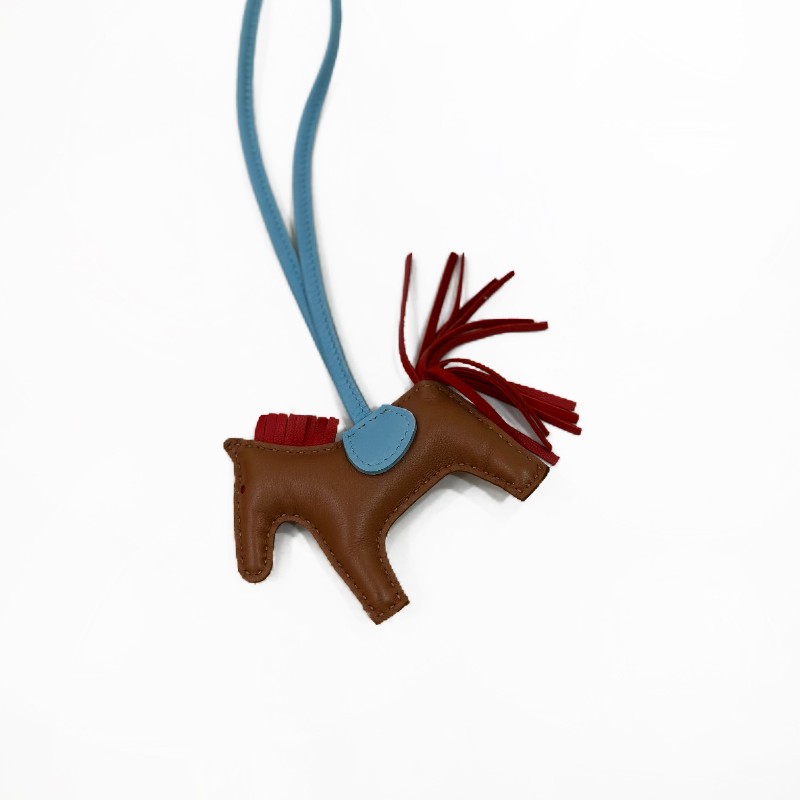 HERMES/愛馬仕 Rodeo 小馬造型 Rodeo 羊皮 掛件-0