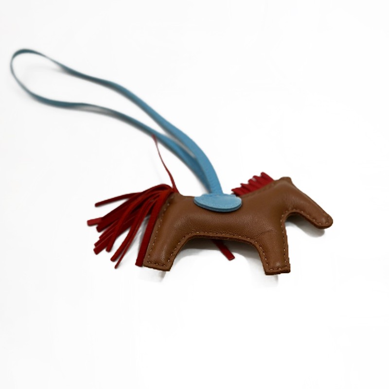 HERMES/愛馬仕 Rodeo 小馬造型 Rodeo 羊皮 掛件-4