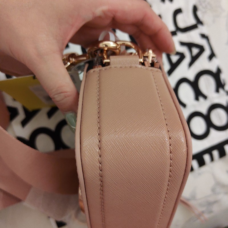 MARC JACOBS (玫瑰金)雙拉鍊相機包-8