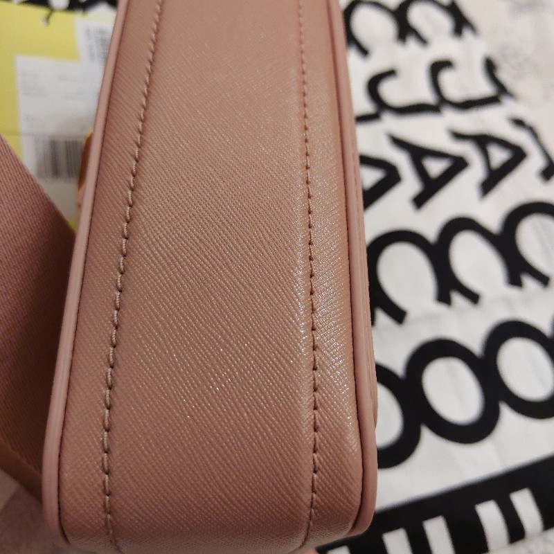 MARC JACOBS (玫瑰金)雙拉鍊相機包-12