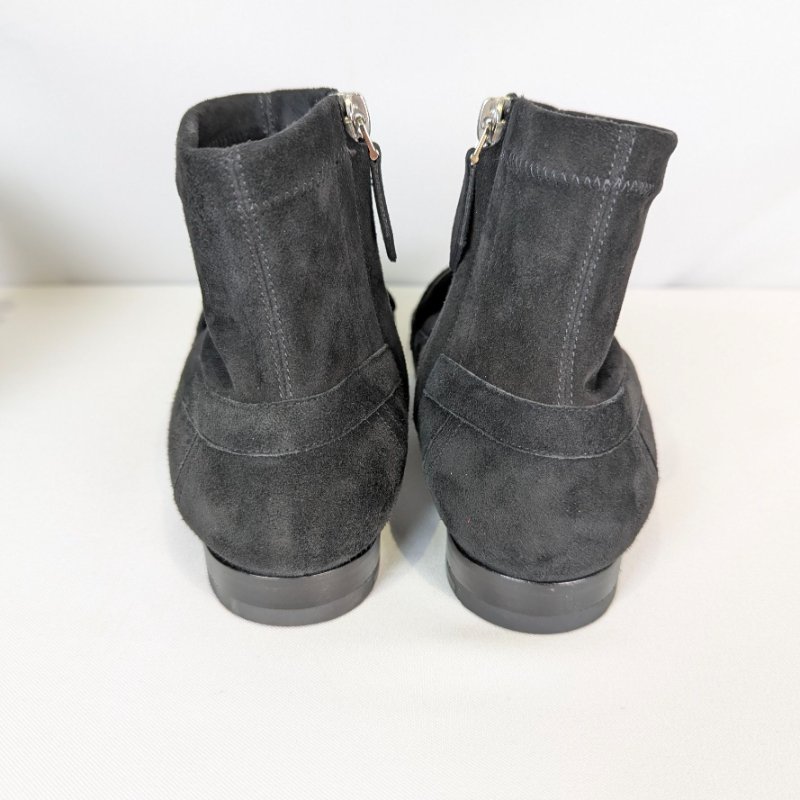 莉亞精品♡Hermes 麂皮低跟短靴 尺碼36 近新閒置-8