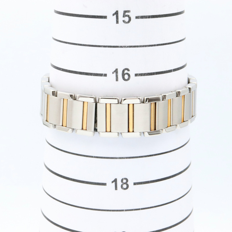 卡地亞 Tank Française 小號腕錶,18K 黃金和不鏽鋼,女士,銀色,W51007Q4-6