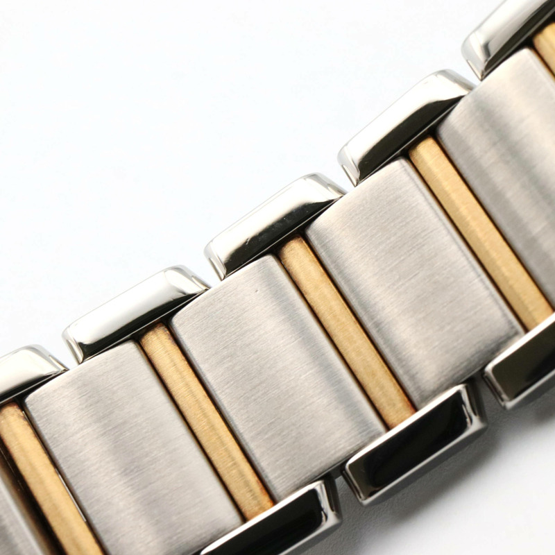 卡地亞 Tank Française 小號腕錶,18K 黃金和不鏽鋼,女士,銀色,W51007Q4-14