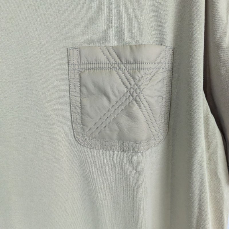 莉亞精品♡Burberry 拼接圓領短袖 尺碼XL 近新美品-3