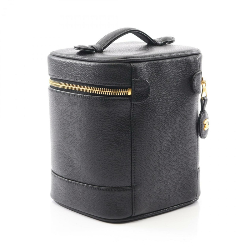 CHANEL Coco Mark 手提包,皮革小牛皮(牛皮),女士,黑色,A01998-1