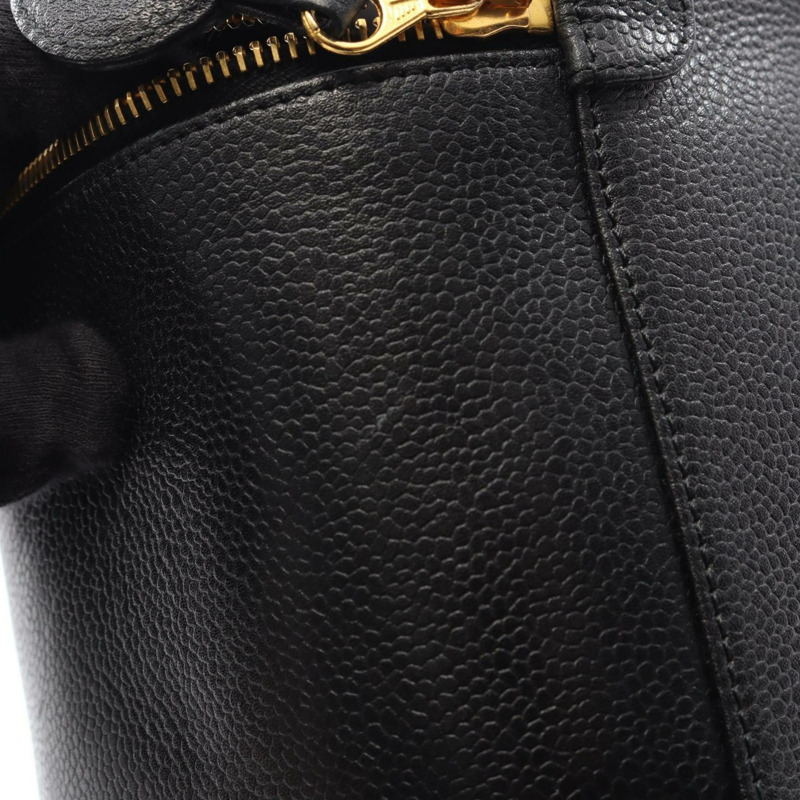 CHANEL Coco Mark 手提包,皮革小牛皮(牛皮),女士,黑色,A01998-8