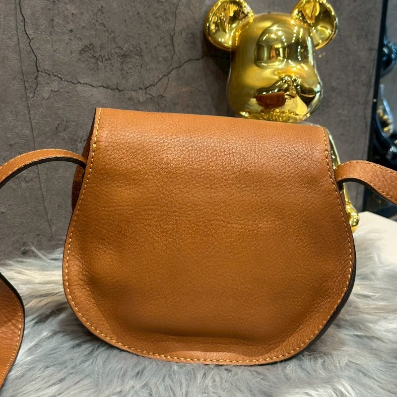 💎Han's house精品服飾💎Chloe Marcie鈴鼓/馬鞍包(小)焦糖色-5