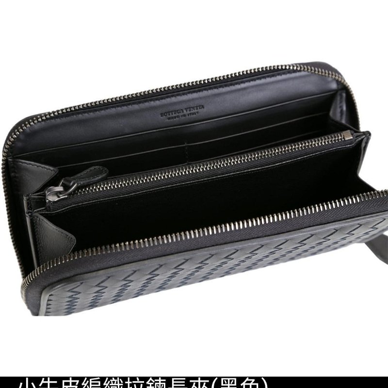 💎Han's house精品服飾💎BOTTEGA VENETA BV 編織 真皮 長夾 皮夾 義大利製-1